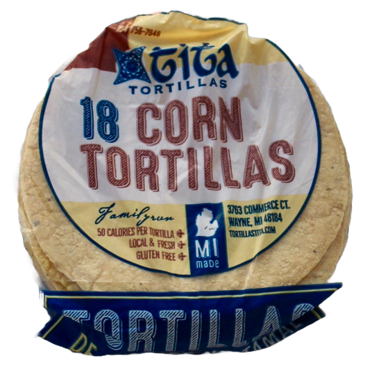 18 Ct Non GMO Corn Tortillas