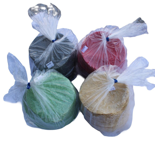 4ColorChips - 4 packs of 120 tortillas one pack each color: natural, red, green and black