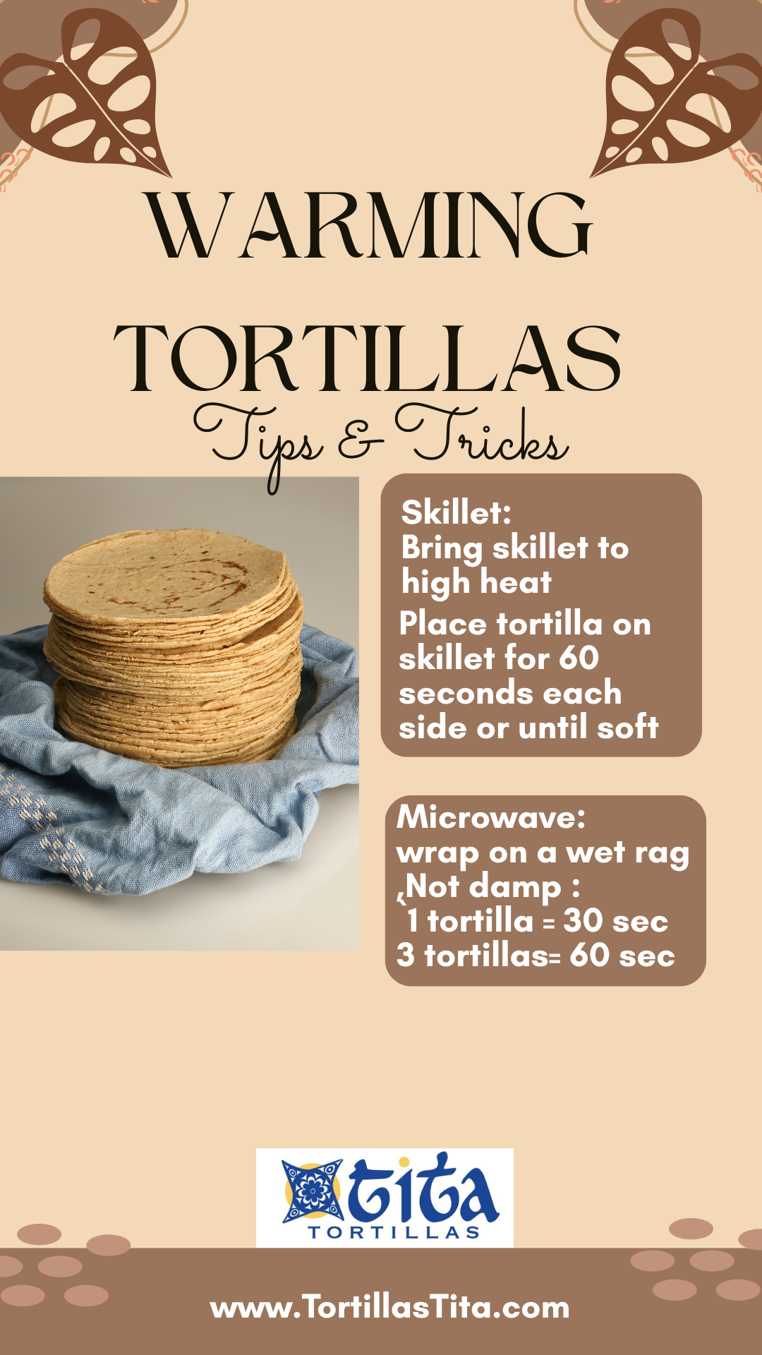 How to warm tortillas