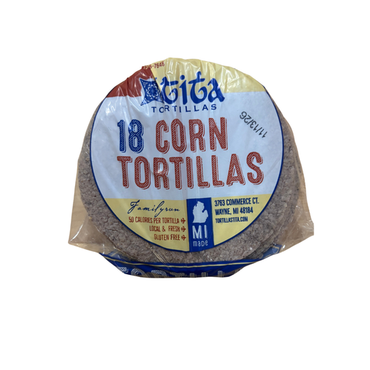 Blue corn tortilla 18CT