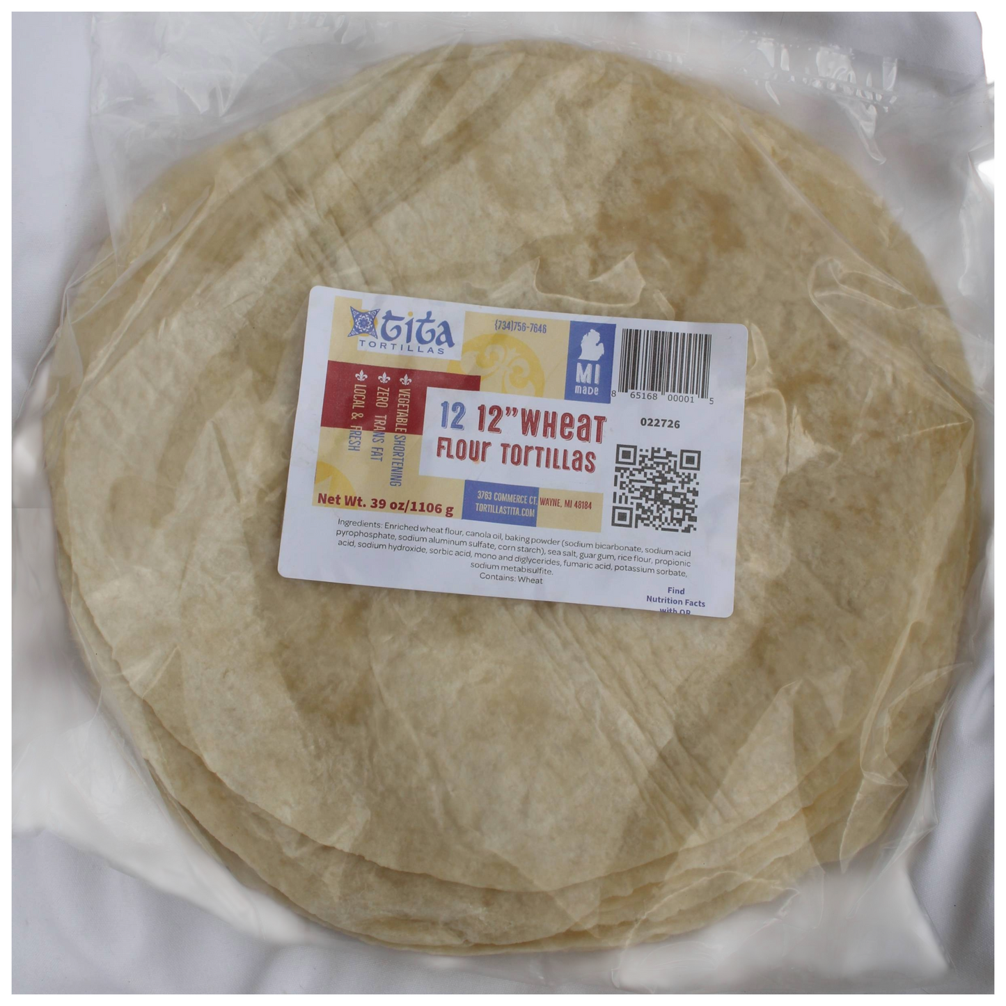 12 Ct 12" Flour Tortillas