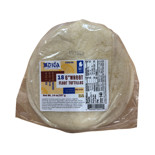 Flour 6 inch 18Ct  Tortillas
