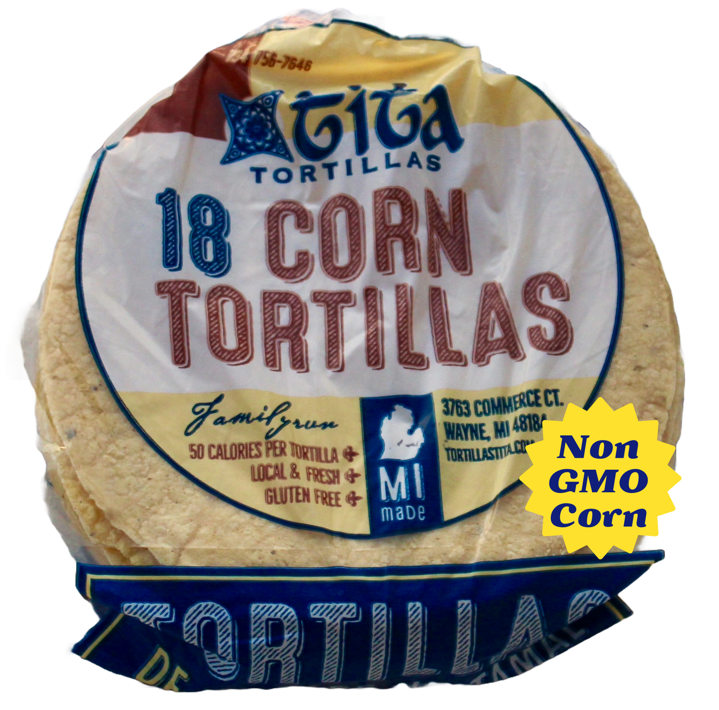 18 Ct Corn Tortillas, case of 16