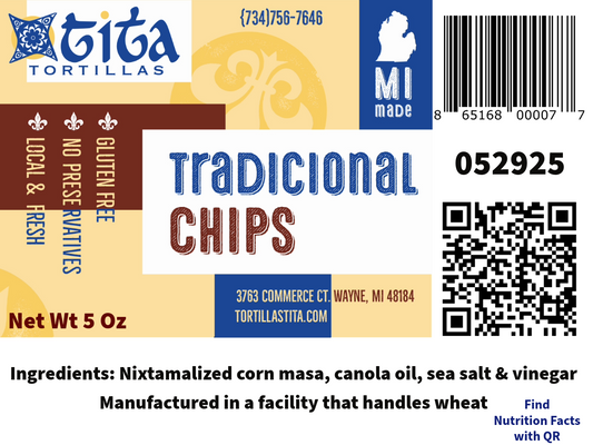 Tradicional Chips 5 Oz