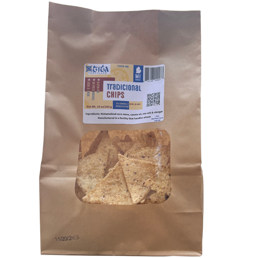 Tradicional Tortilla Non GMO corn Chips, 2 packs, Gluten free, sea salt