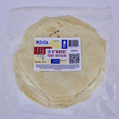 12 Ct 8" Flour Tortillas, case of 10