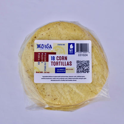 18 Ct Corn Tortillas, case of 16