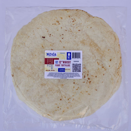 12 Ct 12" Flour Tortillas, case of 5