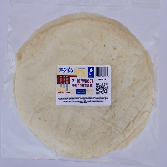 7 Ct 10" Flour Tortillas, case of 7